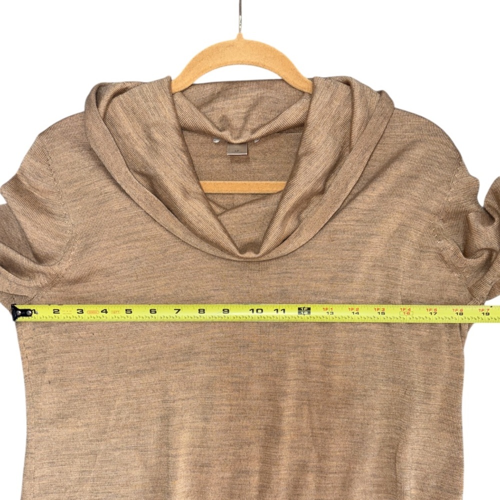Loft Outlet Petites Color-Block Cowl Neck Wool‎ Blend Sweater Dress Size LP - Picture 4 of 9